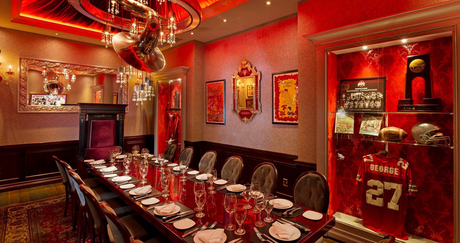Private dining room at Jeff Ruby's Steakhouse, Columbus