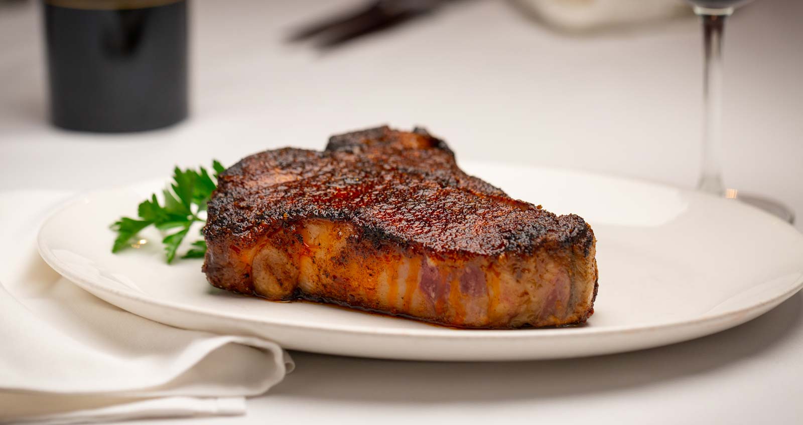 Steak on plate