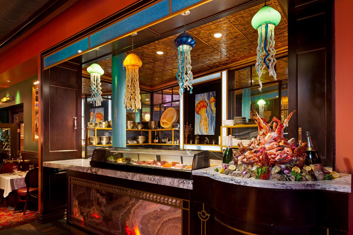 Seafood bar at Jeff Ruby's Steakhouse, Columbus